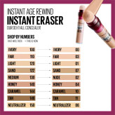 کانسیلر میبلللین مدل Instant Anti-Age Eraser شماره 00