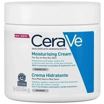 کرم مرطوب کننده سراوی CERAVE مدل MOISTURISING وزن 454 گرم(اصل)